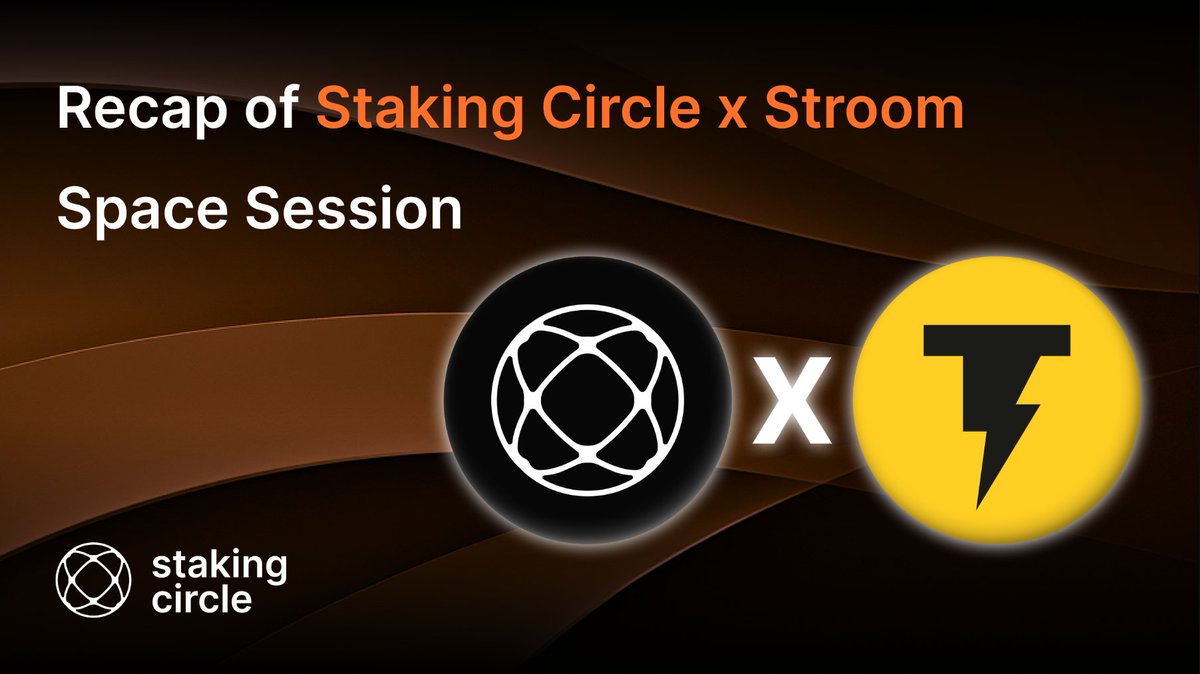 🎙️ Twitter Space Recap: @StakingCircle x @StroomNetwork Overview: - Ross (Co-founder of Stroom) presented Stroom's Bitcoin staking service, allowing yield generation on deposits through the Lightning Network. - Slava (CTO of Stroom) discussed plans to integrate STBTC into major…