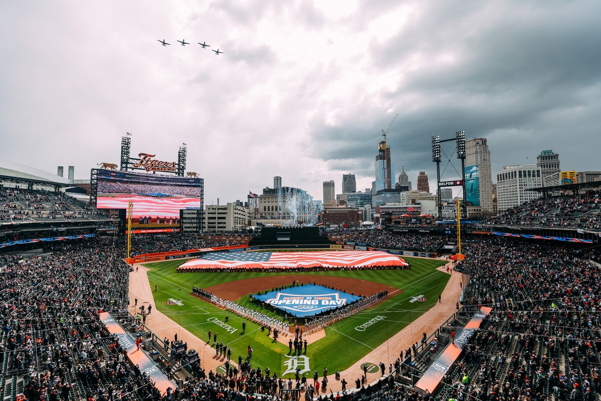 Opening Day in Detroit is special. 💙 🧡