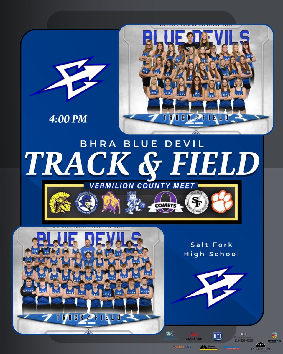 County Track & Field Tonight! Go Blue Devils!