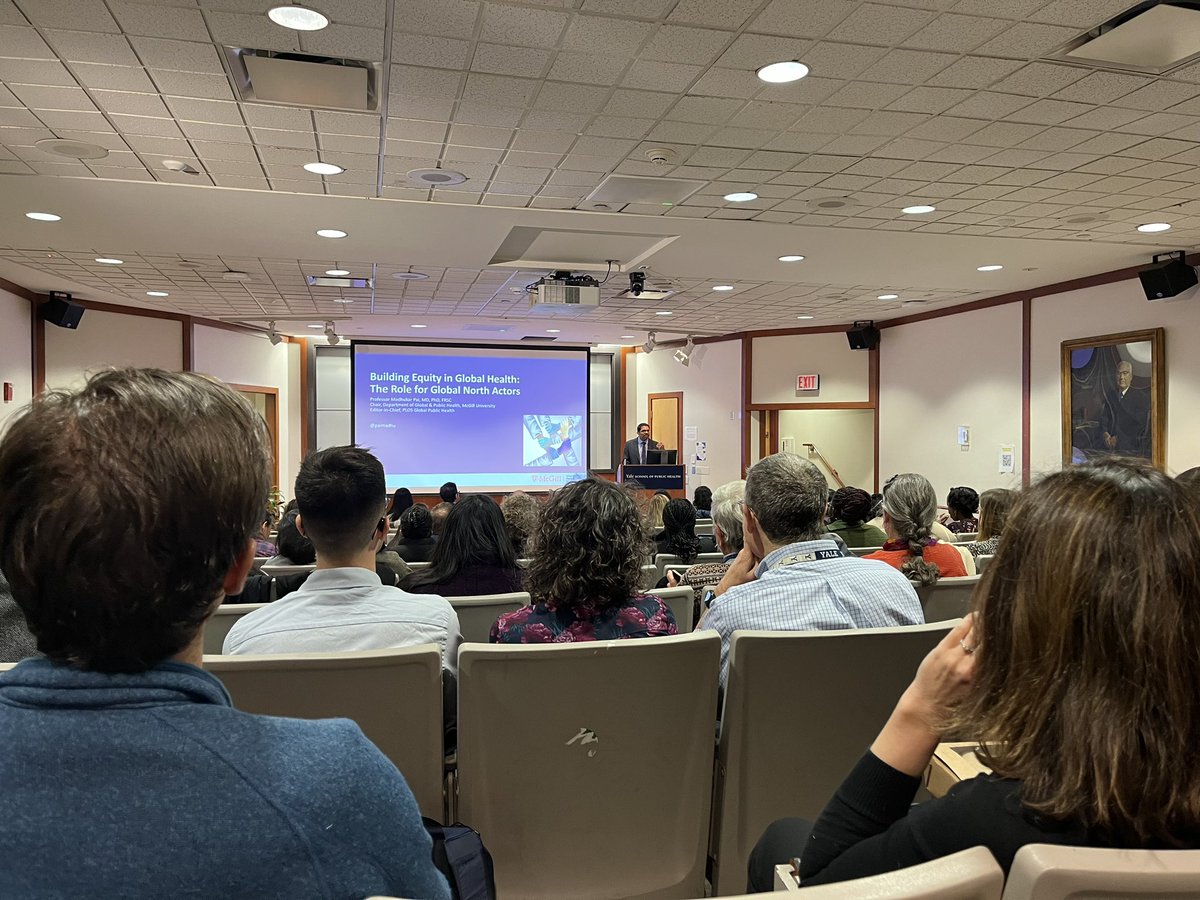 Happening now: @paimadhu is speaking at the Global Health Symposium with a keynote address on “Building Equity in Global Health: The Role for Global North Actors” 🌐