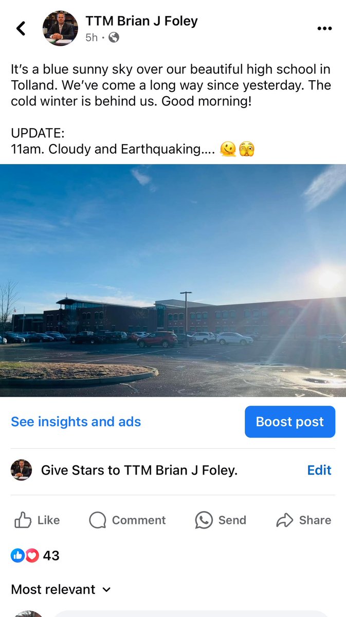 This didn’t age well. #earthquake #earthquakenyc