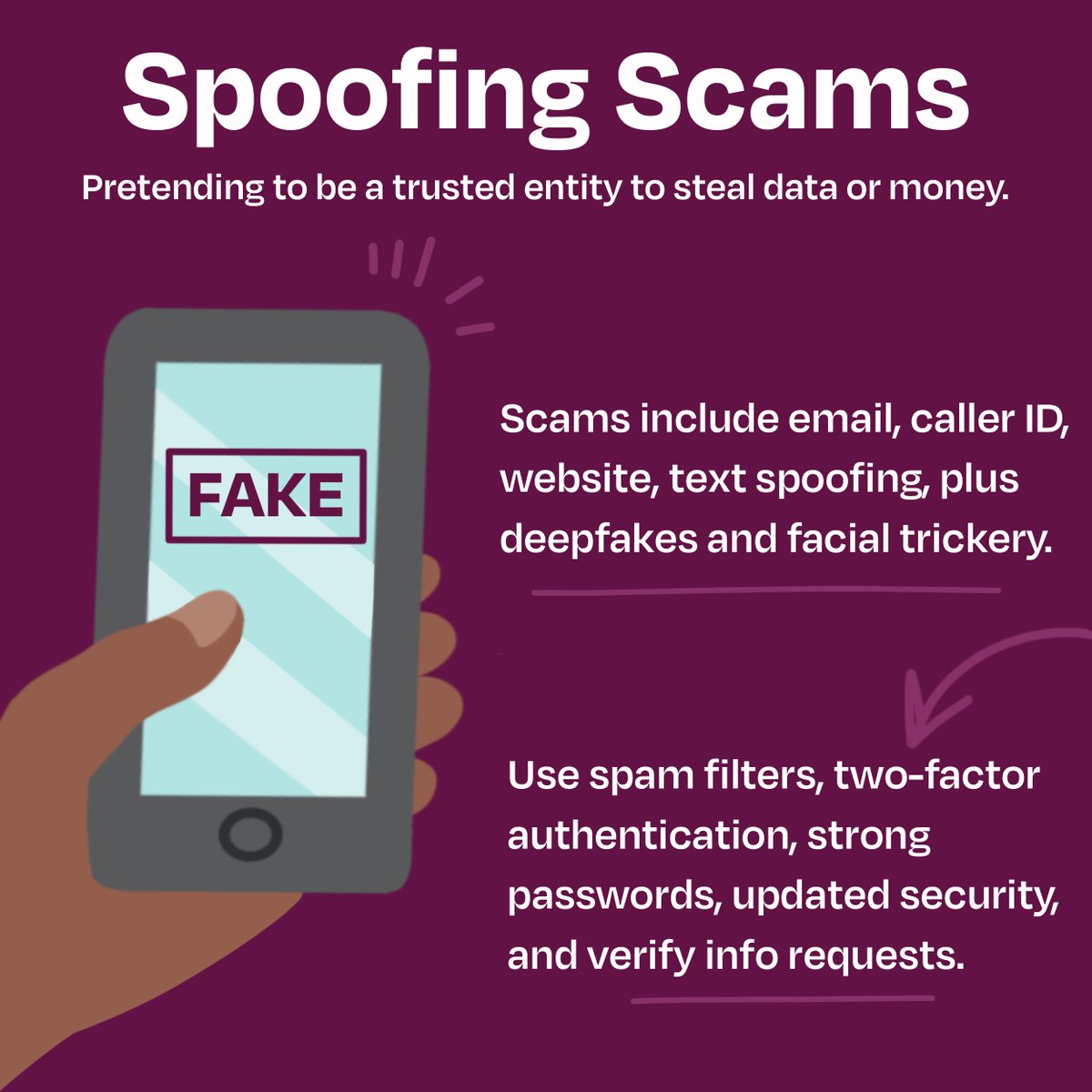 forritcu's tweet image. 🚨 Don&apos;t fall victim to spoofing scams! Our latest blog post demystifies these deceptive tactics and arms you with the knowledge to stay safe. Protect yourself now! 💪✨

Read more: ow.ly/1FcN50R9s3a

#SpoofingScams #Scam #ForritCU