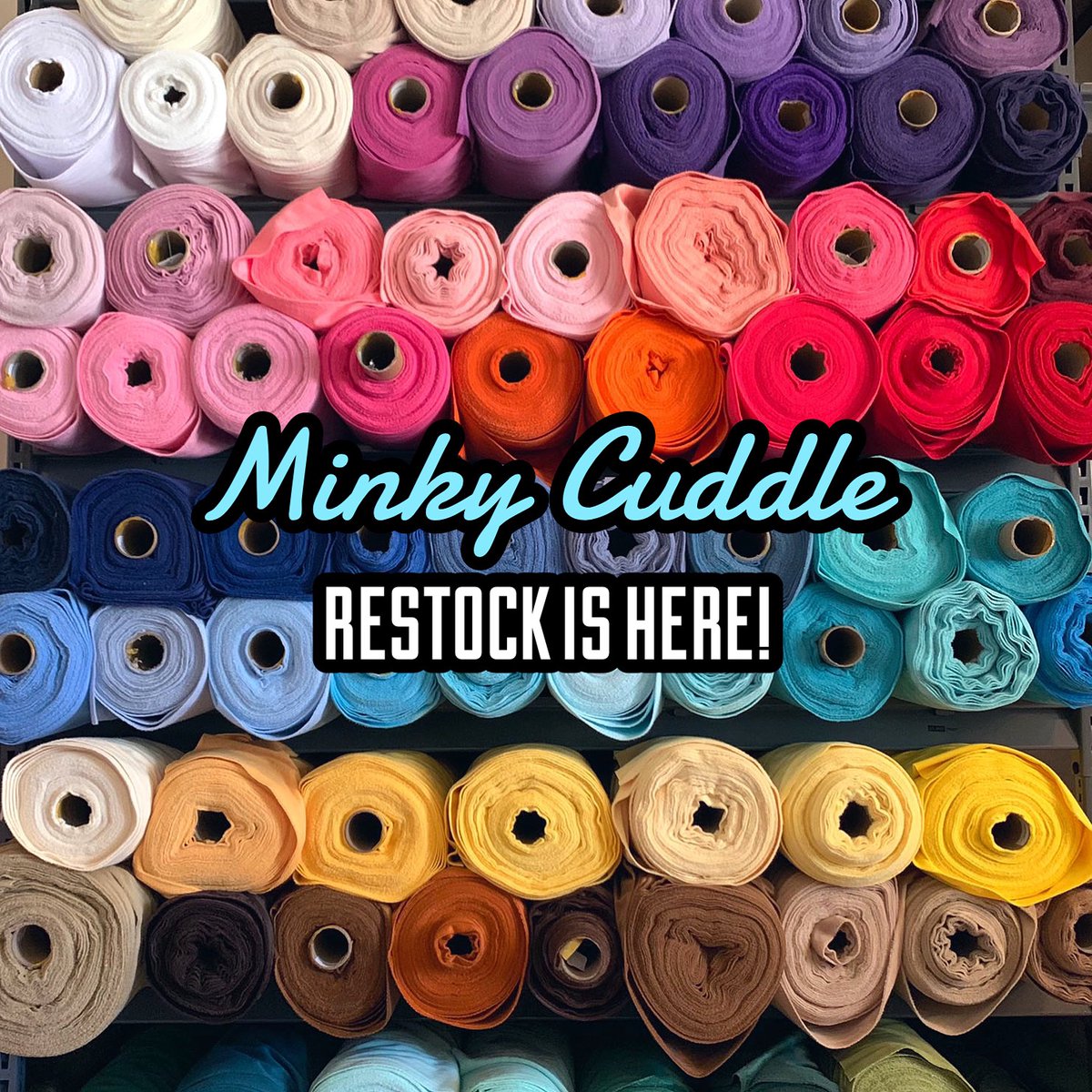 BIG shipment of Minky Cuddle fabrics just arrived and inventory is now updated! 🚚💨