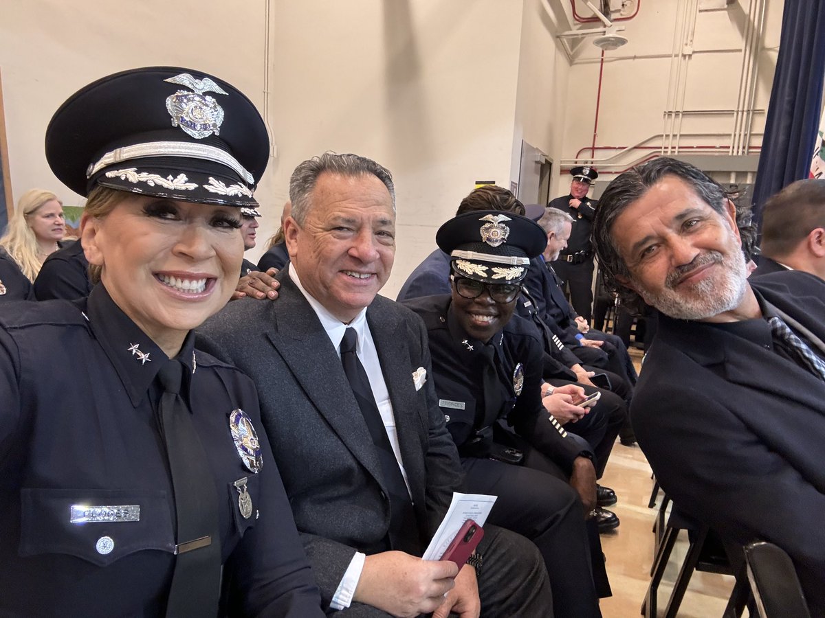 Saluting #LAPD graduating class 10–23! Your commitment to service and diversity sets a powerful example for the future of law-enforcement! Welcome to the family Recruit Class 10/23! Proud to host my friend @JoshMankiewicz this morning at such an inspiring graduation ceremony