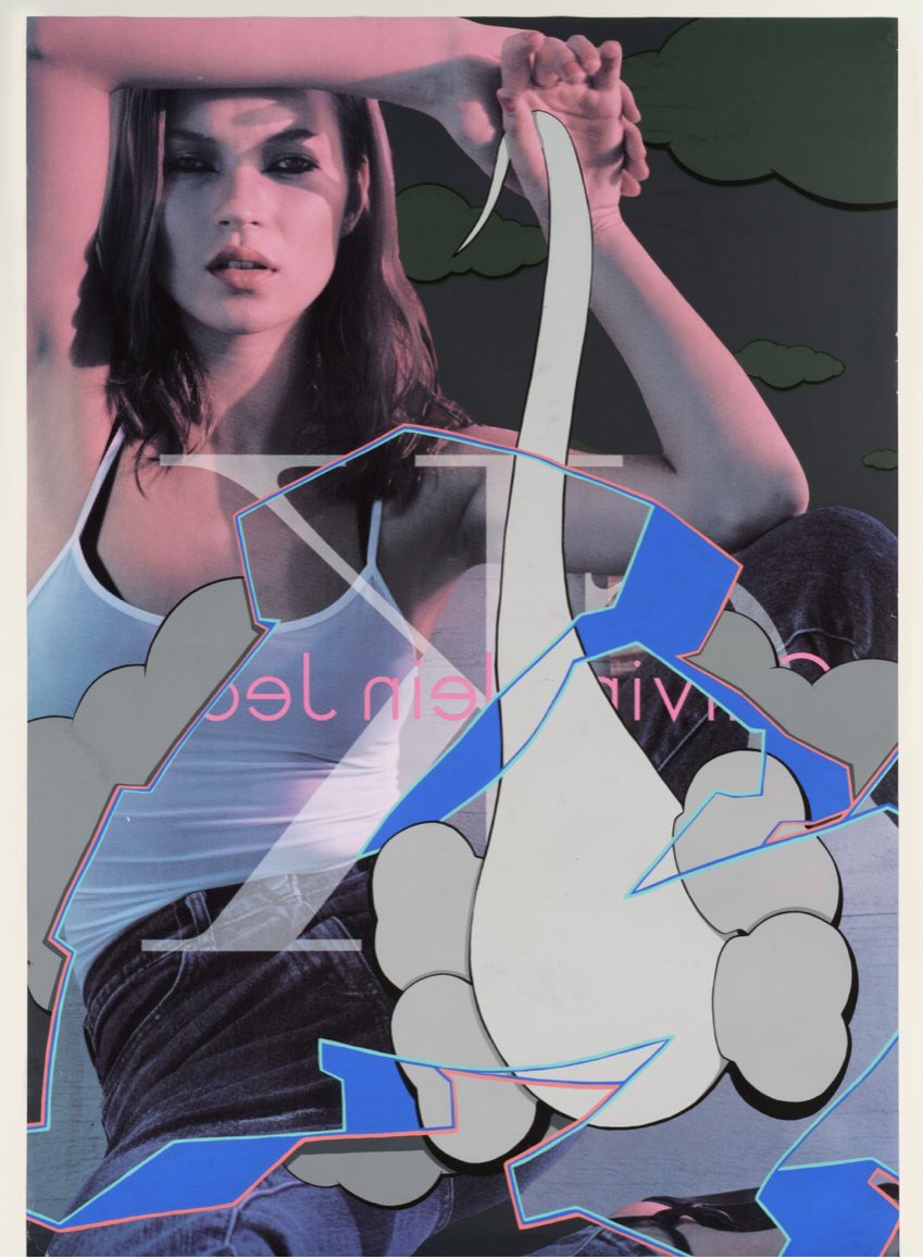 Early artwork by KAWS -“Untitled (Calvin Klein)”- is to hit Now Evening Auction at Sotheby’s Hong Kong tonight; the estimate is between $3 to $ 5 million. The art work was owned by Marc Eckō, founder of fashion company Ecko Unlimited.