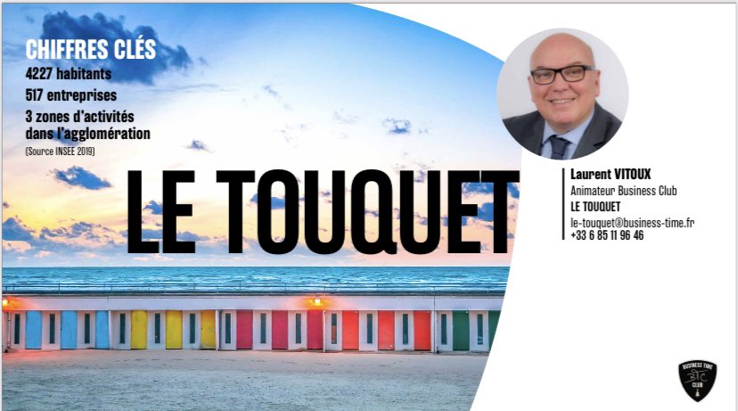 J’ai le plaisir d’annoncer que j’occupe désormais le poste d’Animateur du #BusinessTimeClub Le Touquet.
👉 entrepreneurs, commerçants, artisans, TPE / PME, professions libérales… rejoignez un nouveau concept de club moderne, innovant et différenciant !
business-time.fr