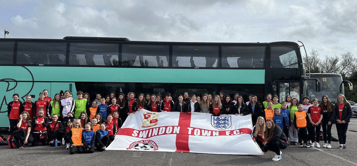 What a way to end the week, with a trip to Wembley for 90 of our players!! 🏴󠁧󠁢󠁥󠁮󠁧󠁿⚽️

With our new partnership with <a href="/fishbrothers/">Fish Brothers</a> KIA we can offer more opportunities for our female players. 

Come on England!! 🔴⚪️⚽️ 

#ProudToBeSwindon #WherePeopleMatter