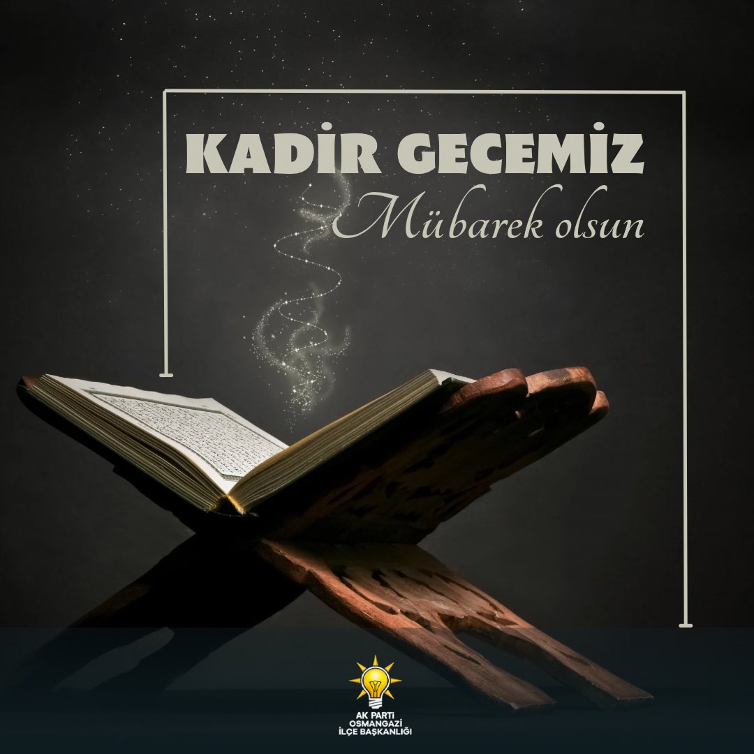 Bin aydan daha hayırlı olan Kadir Gecemiz mübarek olsun. #kadirgecesimübarekolsun