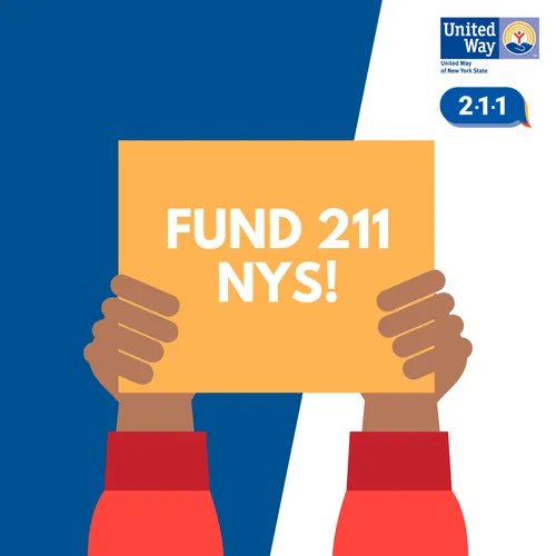 As the legislature continues their work to finalize the NYS budget, we urge you to remember that millions of NYers call 211 every year seeking assistance with their basic needs or during a disaster! 

📣Maintain $2.4 million in funding for 211's statewide network.