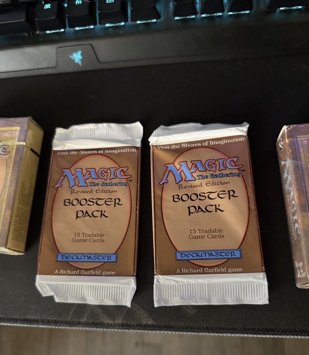 Dexerto's tweet photo. A Magic: The Gathering player allegedly found thousands of dollars worth of rare packs while cleaning his grandpa’s junk https://t.co/FfunKDGAiX