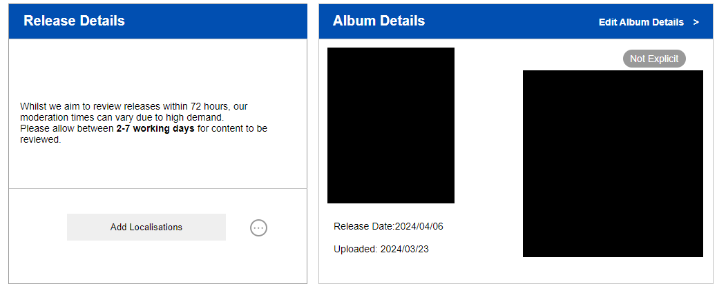 Pretty sure those 7 working days are over... or am i wrong? <a href="/routenote/">RouteNote</a>