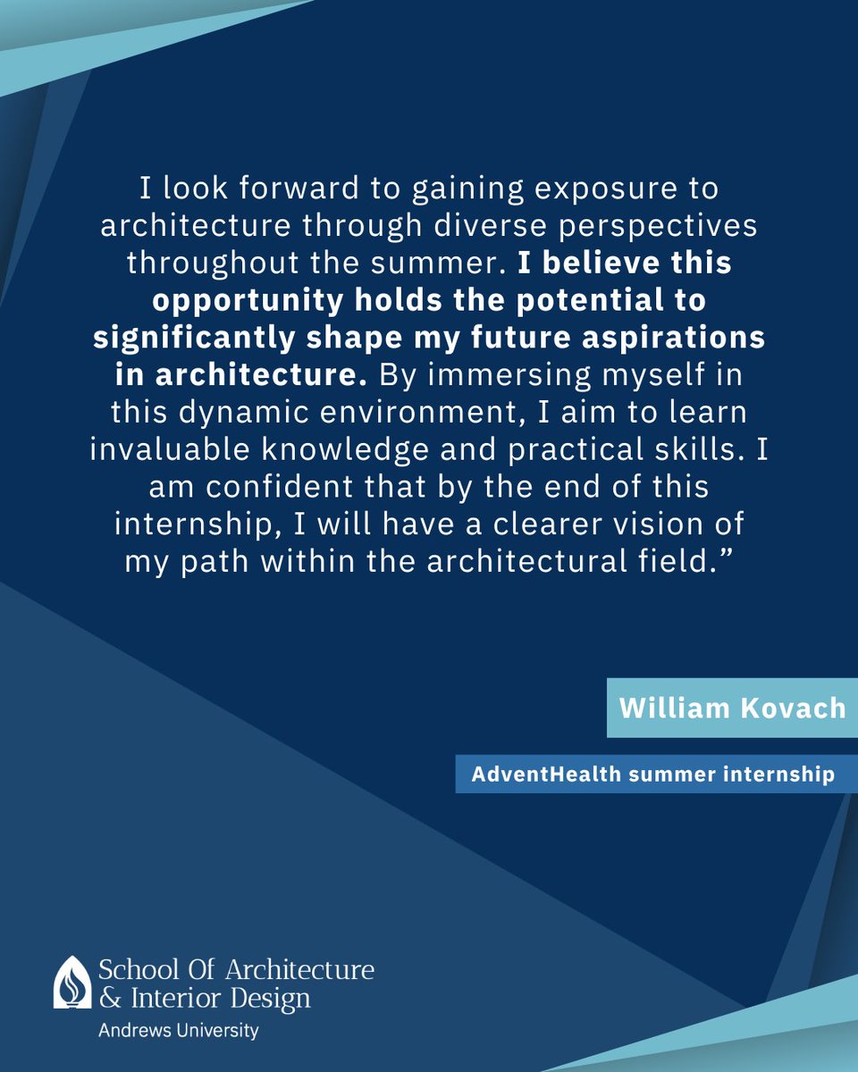 Meet William Kovach, a SAID student from Andrews who recently embarked on an exciting summer internship with AdventHealth. Stay tuned for more inspiring stories from our talented students! Thrilled to have you with us, William! 🌟 #MySAID #Internship #AndrewsUniversity