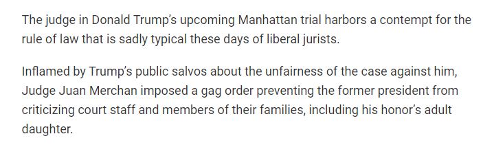 On Monday, a judge issued a gag order preventing Trump from attacking the judge's daughter. On Tuesday, Trump posted a Fox and Friends video that included discussion of the judge's daughter. Today, Trump is going even further, posting multiple stories that focus on the judge's…