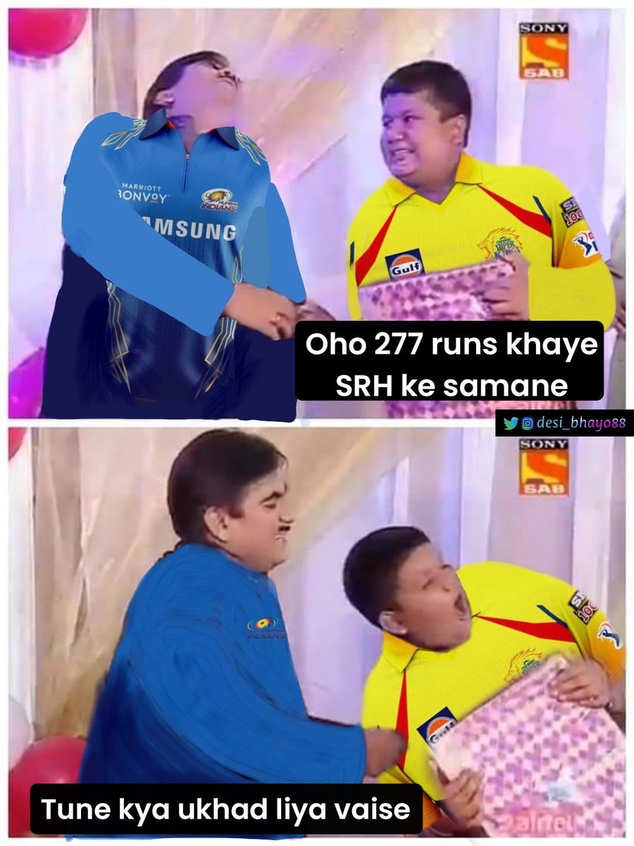 Masti meme 😂
#CSKvsSRH