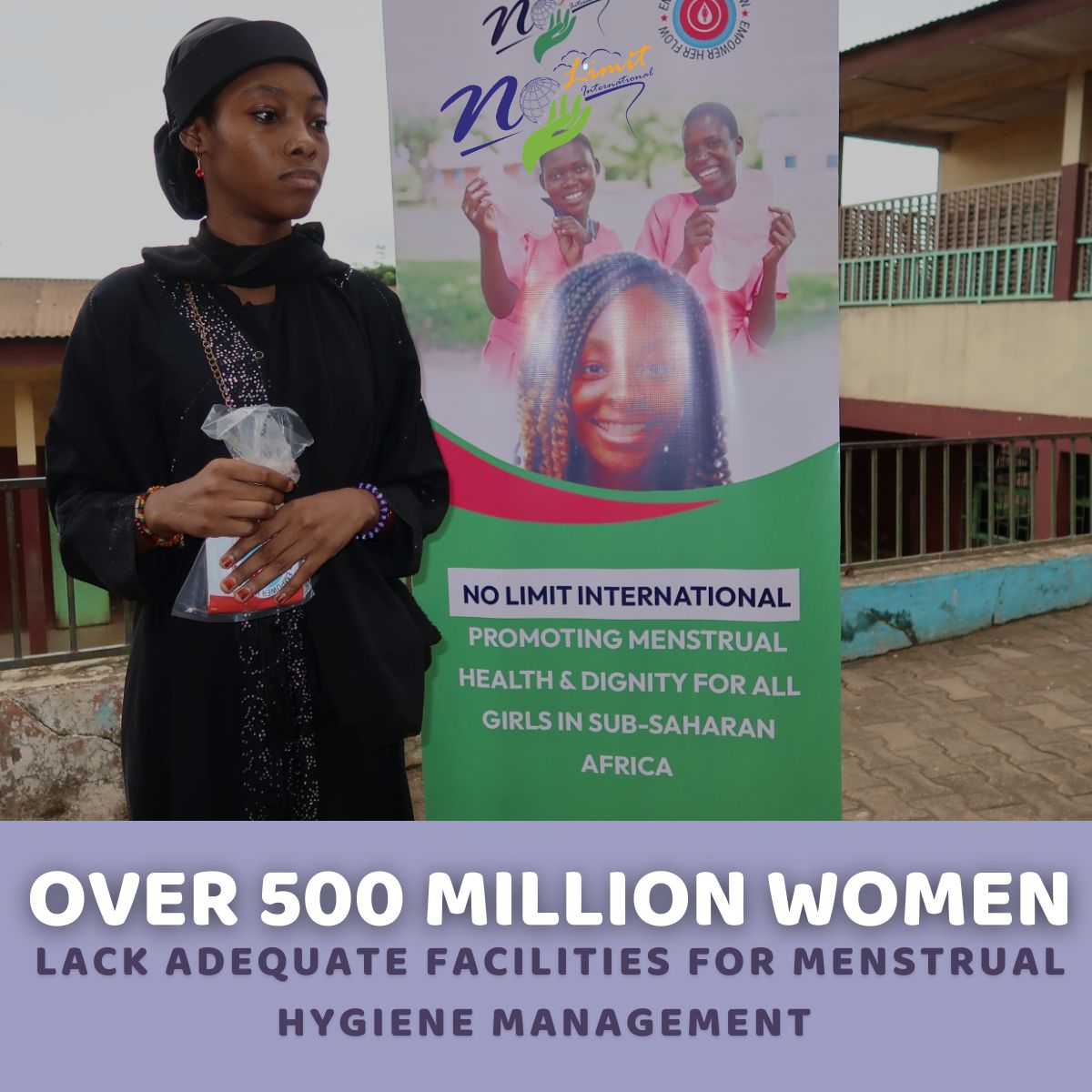 Globally, over 500 million women and girls lack adequate facilities for menstrual hygiene management Let's change that narrative. Your support matters: nolimitinternational.org/donations/dona… #WomenEmpowerment #women #WomensWorlds