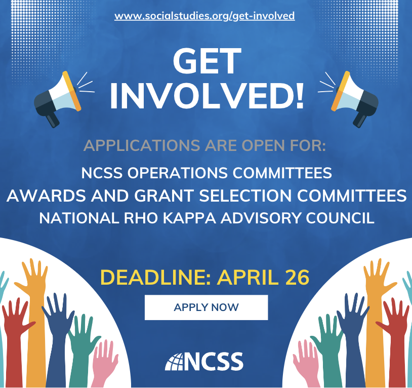 🍎 Applications are open (almost) all month for the following opportunities: 🔹NCSS Operations Committees 🔹Awards & Grants Selection Committees 🔹National Rho Kappa Advisory Council ➡️ Details: hubs.li/Q02rYwdP0 #teachingexcellence #academicexcellence