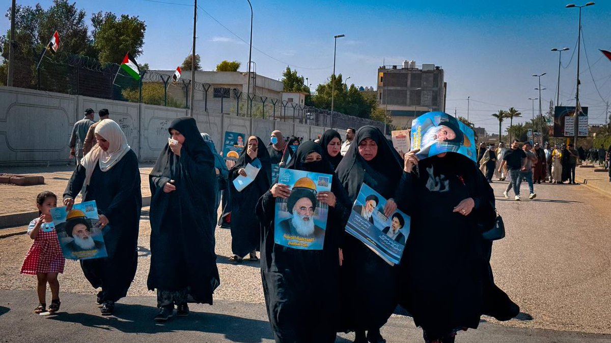 من بغداد اليوم ، توافد جموع المؤمنين لاحياء يوم القدس العالمي في شارع فلسطين

#طوفان_الأحرار
#يوم_القدس_العالمي
#فلسطين_قضية_الأحرار