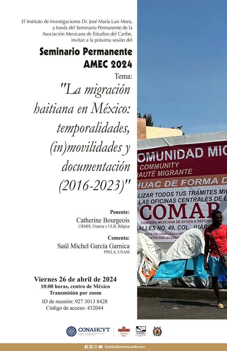 Les invitamos a la siguiente sesión del Seminario Permanente de la AMEC.