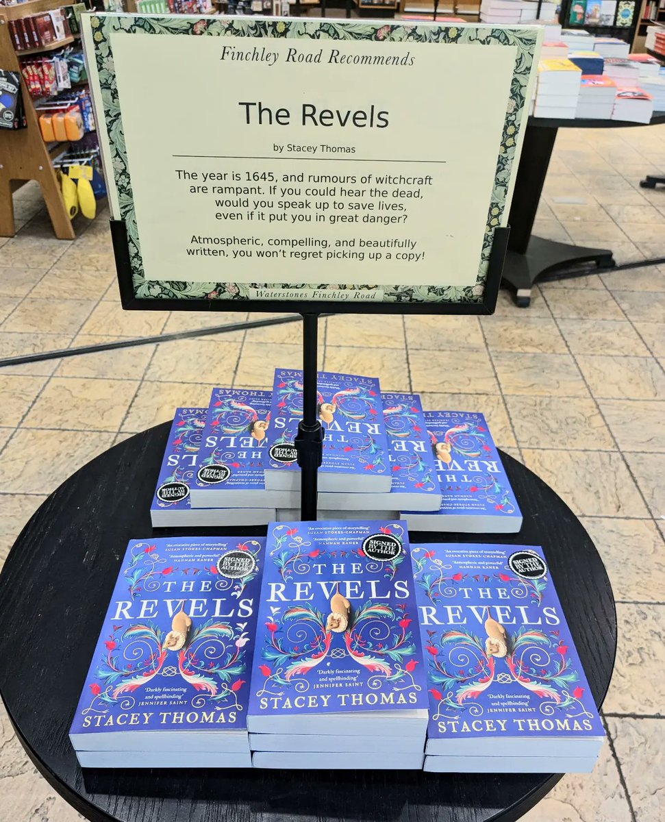 Always delighted to host @Staceyv_Thomas - just look at her gorgeous paperback edition of The Revels that you want to read!
