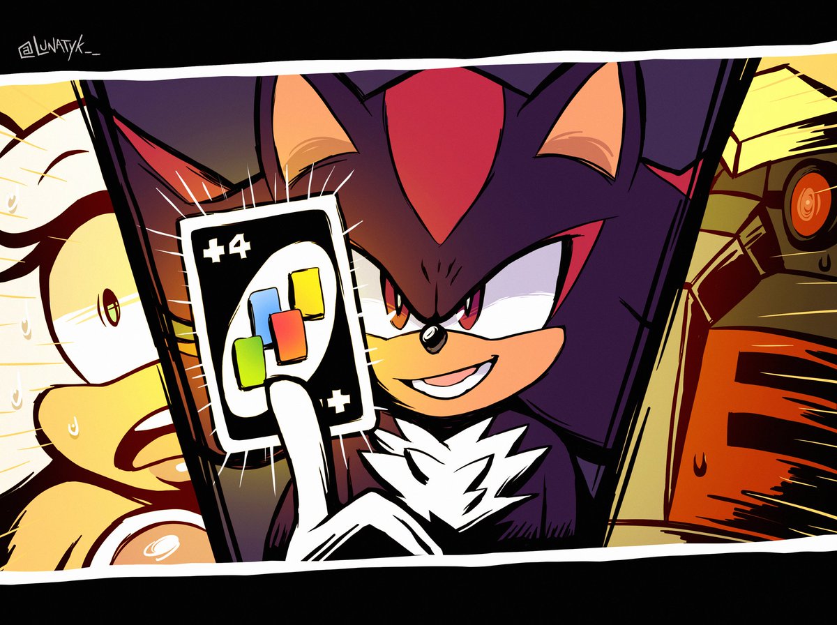 Team Dark playing UNO (request)
#sonic #SonicTheHedgehog #Shadow #RougeTheBat #omega #teamdark