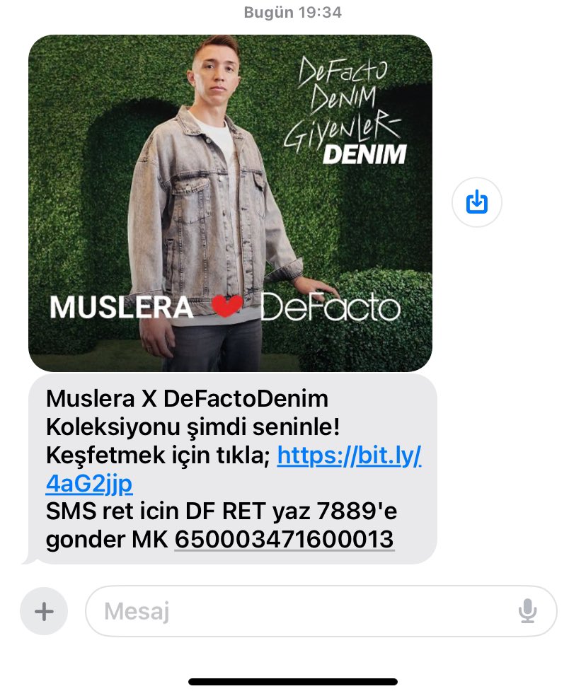 Defacto boykot amk benim gibi birine böyle bir sms atılmaz