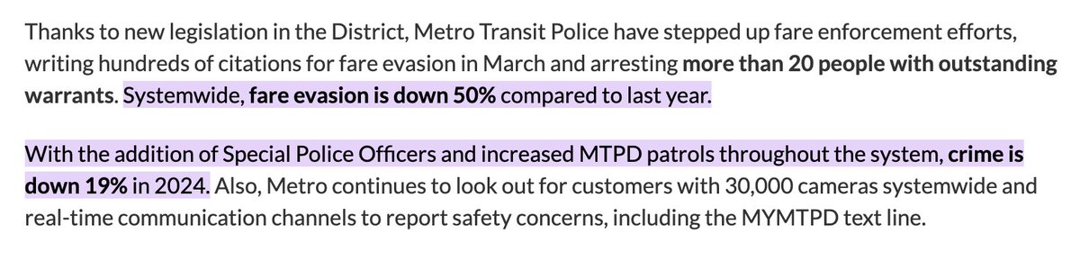 I'm all for educating the public on what has changed under #SecureDC, but they are leaving out some very important context here: You can only be stopped if you are caught for fare evasion.

(I'm sure it was just a simple mistake, because surely they wouldn't intentionally mislead…