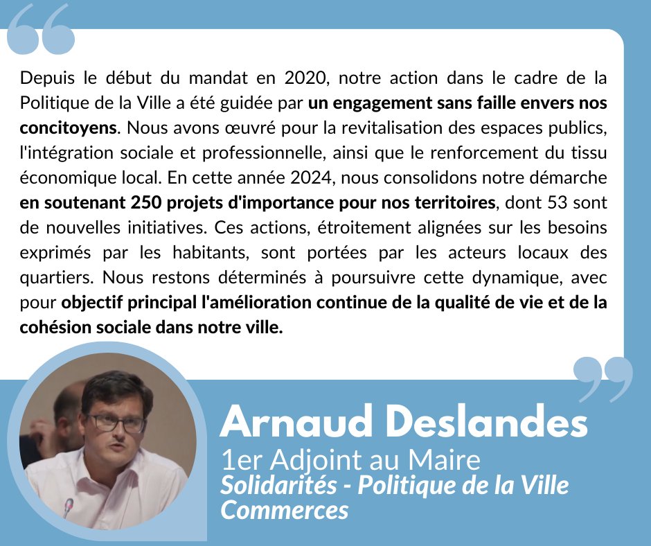 Programmation 2024 de la #PolitiqueDeLaVille : @Ardeslandes dénonce l'économie de 50 millions d'euros annoncée par le Gouvernement sur cette politique cruciale pour la cohésion sociale dans nos quartiers. #CMLille #LilleSolidaire