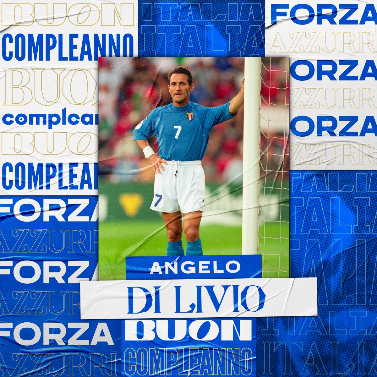 📷 Buon compleanno a Angelo Di Livio📷 Compie 📷📷 anni il centrocampistaIn che in azzurro ha preso parte a due spedizioni europee ed altrettante mondiali 40 presenze in Nazionale 📷