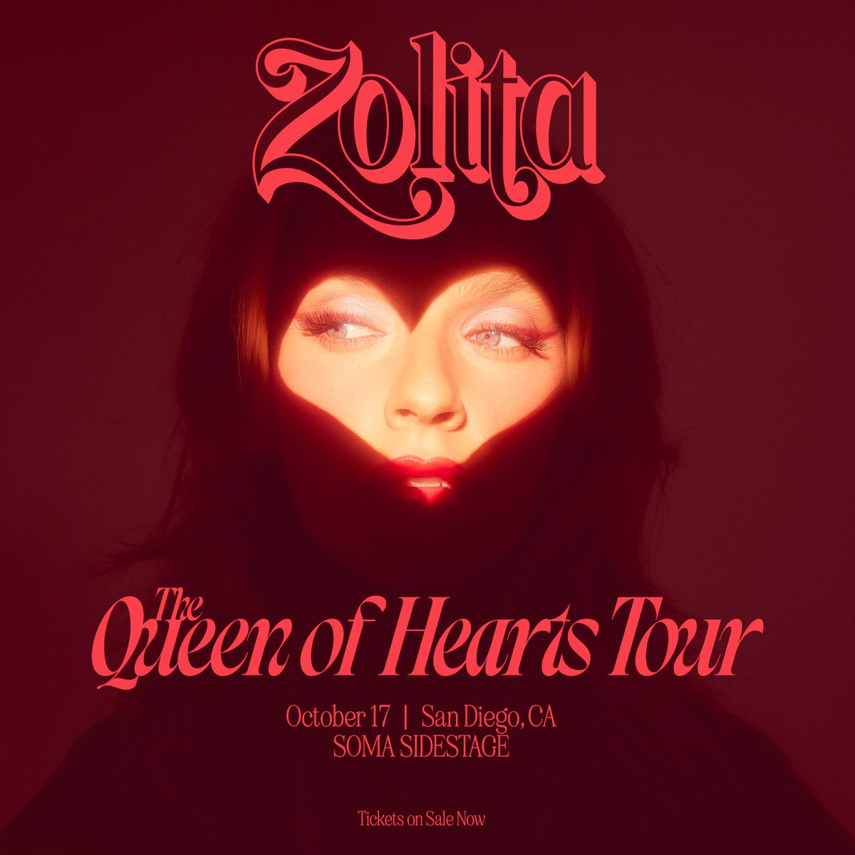 ON SALE NOW 👑 @zolitaofficial — The Queen of Hearts Tour is coming to SOMA on Oct 17th! 🖤 🔗 bit.ly/4azif72