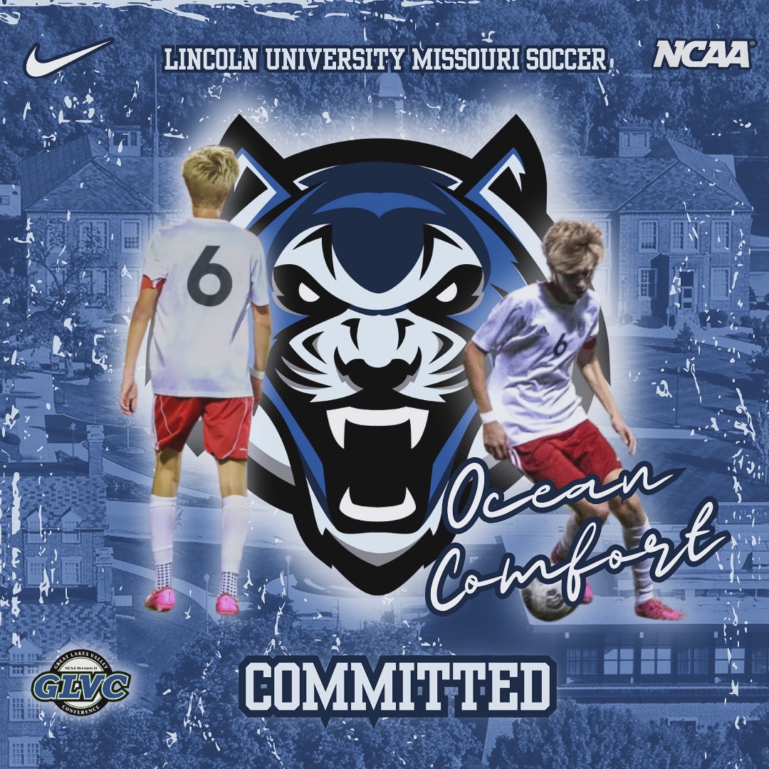 Ocean_Comfort's tweet photo. I’m thankful to announce my commitment to Lincoln University Missouri! Thank you to all my teammates, coaches, friends, and my parents who helped me get here. Id also like to thank all other coaches for the time they put into recruiting me. https://t.co/ocMX6NQ1mU