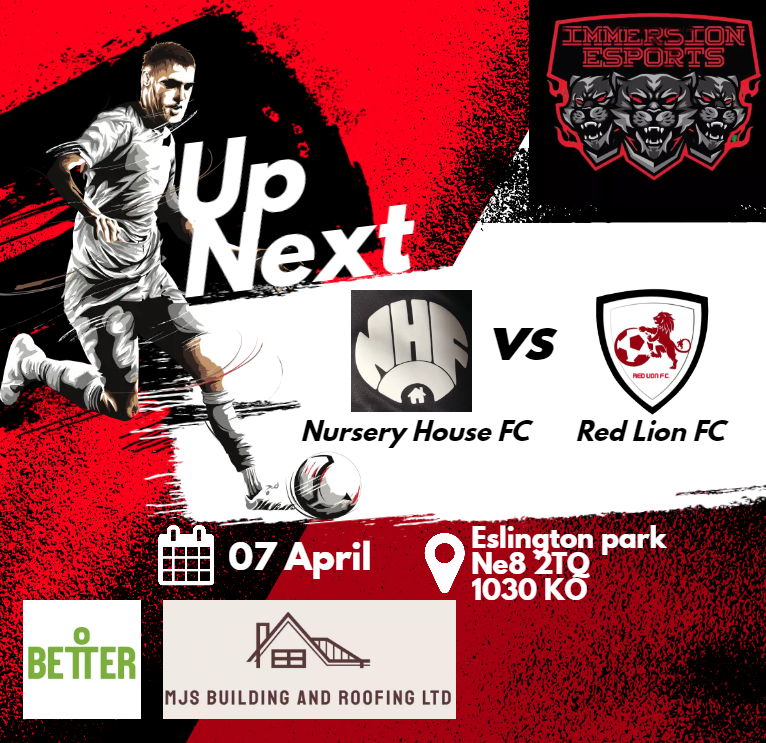 Next up Vs <a href="/NurseryFc/">Nursery House FC</a>