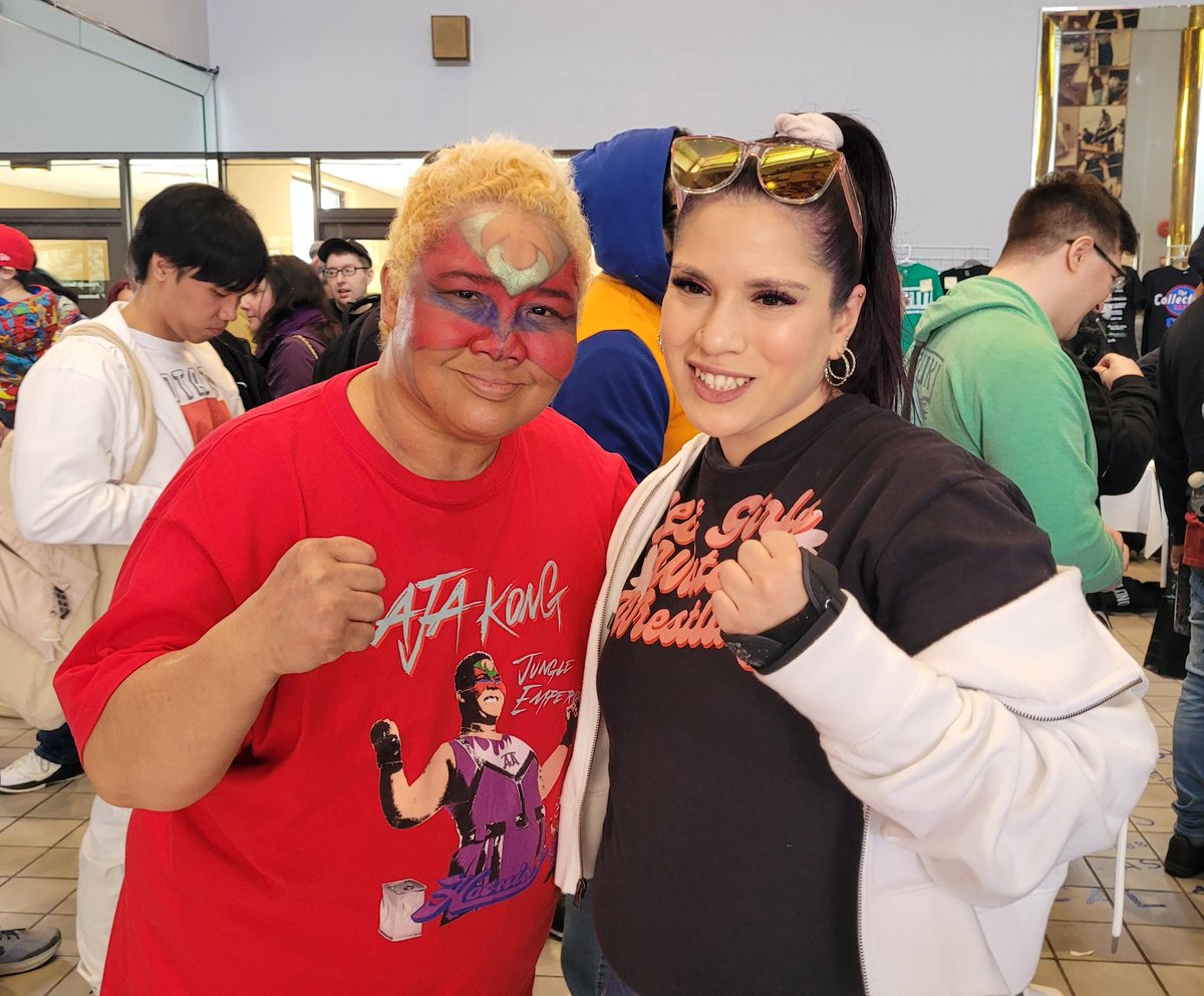 Met the G.O.A.T. of Joshi Wrestling Aja Kong at Tokyo Joshi Pro!!!
#gcwcollective #TJPW