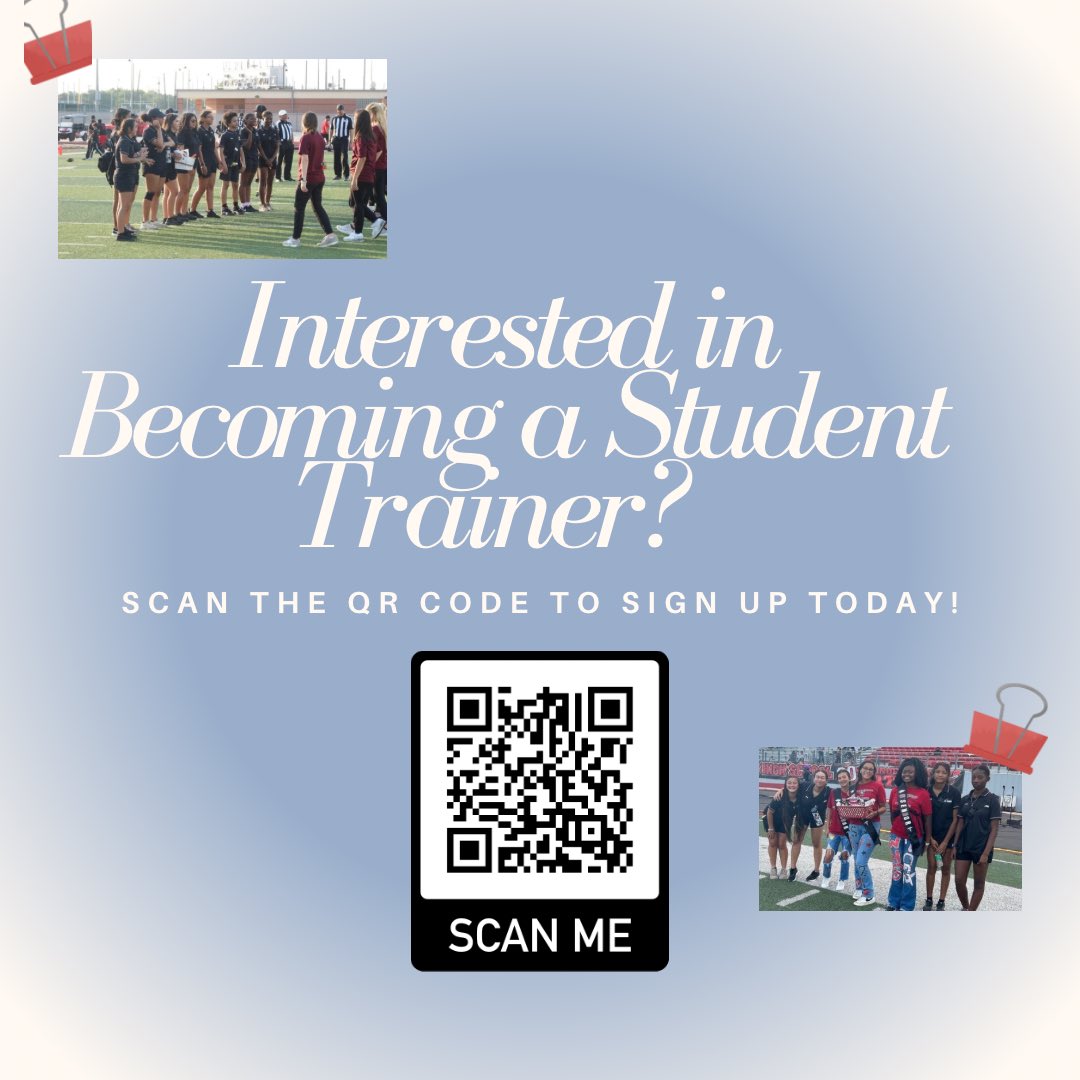 Looking for new student aides!! Scan the QR code to apply!