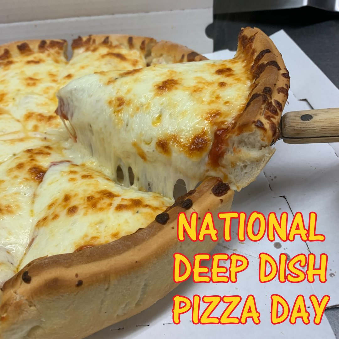 SalsPizzaCo's tweet photo. Layers on layers of happiness! Celebrating National #DeepDishPizzaDay the only way we know how - with Sal's pizza. 🍕🥳 https://t.co/XCtJkKLb5d