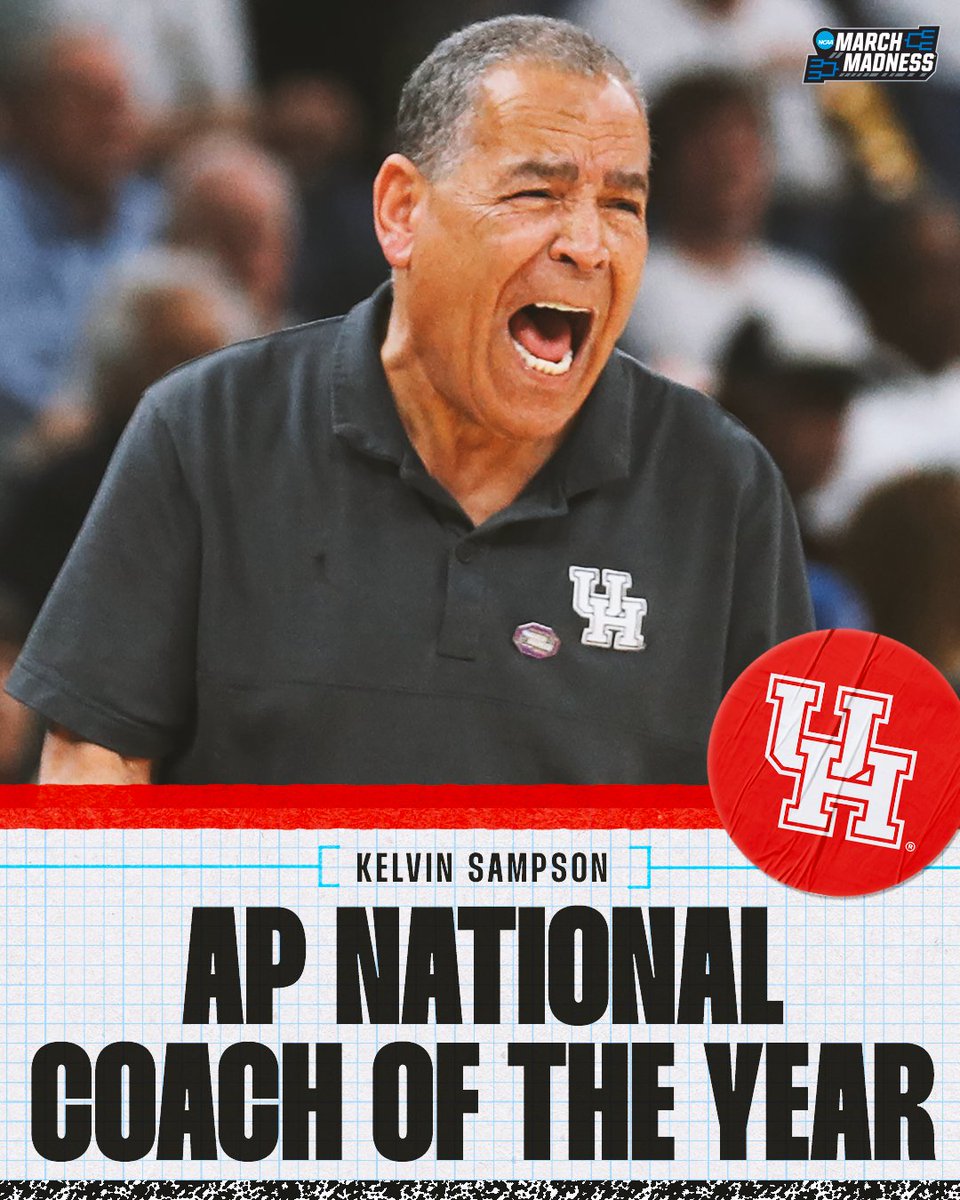 Congratulations to Kelvin Sampson on being named AP National Coach of the Year 👏