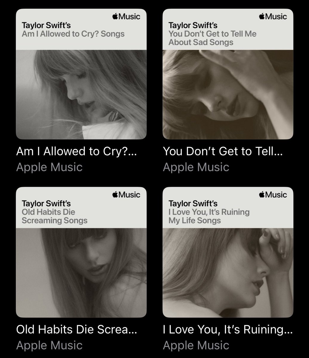 some people asked for it so here’s a thread of all the taylor descriptions and playlists on apple music ~ 🧵