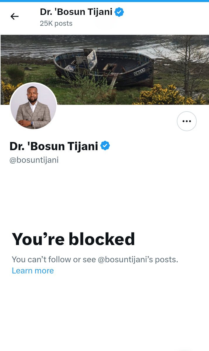 I was only telling Dr. Tunji Bosun that when given a position; especially as an orphan, you should try all your best to ensure equity, so that the children of nobody too can benefit. He blocked me; those are the people occupying public positions under Tinubu. #3MTT