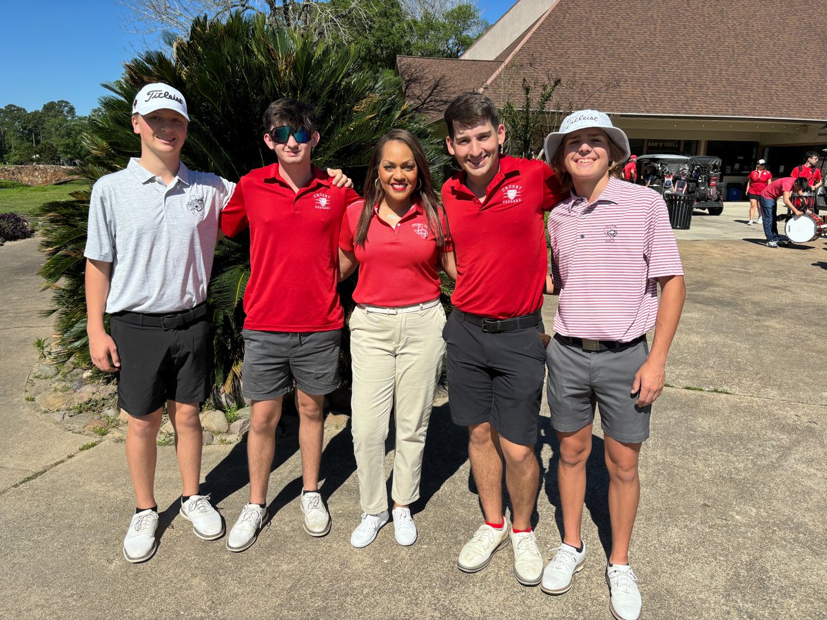 Crosby ISD (@crosbyisd) on Twitter photo Members of the <a href="/CrosbyHigh/">Crosby High School</a> Boys' Golf Team are playing in today's <a href="/CEF_Crosby/">Crosby Education Foundation</a> golf tournament. Superintendent Patterson wished our guys good luck!
Thank you to Southern Routes Boutique for sponsoring the CHS team today.
#MovingForward Members of the <a href="/CrosbyHigh/">Crosby High School</a> Boys' Golf Team are playing in today's <a href="/CEF_Crosby/">Crosby Education Foundation</a> golf tournament. Superintendent Patterson wished our guys good luck!
Thank you to Southern Routes Boutique for sponsoring the CHS team today.
#MovingForward