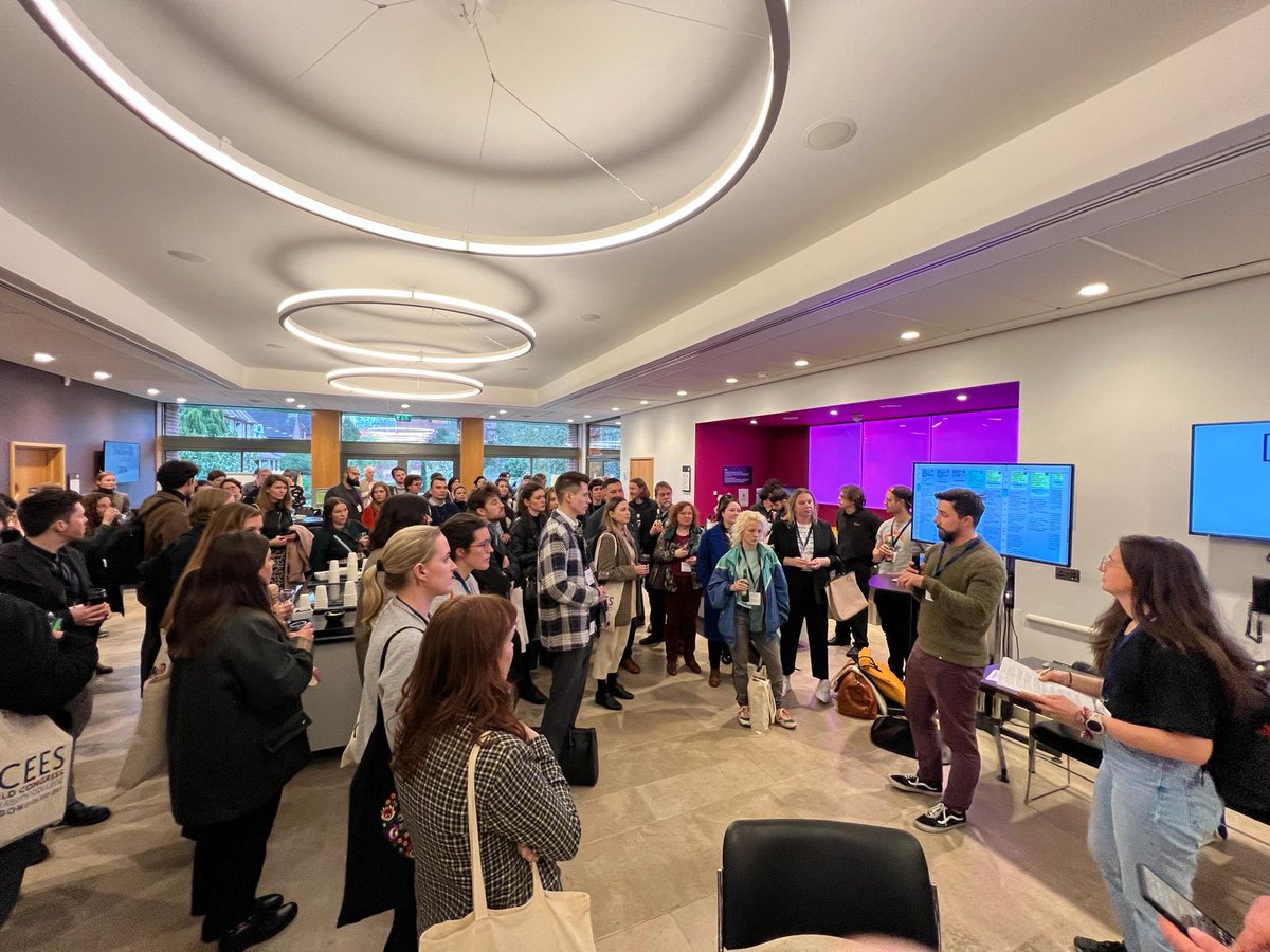 Our #basees2024 PGR reception is in full flow. Thanks to our generous sponsors @EastCentreUea @UosCeees @CentralandEast and QMUL CEREES.