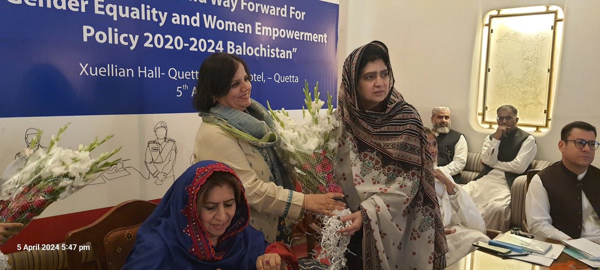 Attended @unwomen_pak Seminar in accordanc 'Reflections & WayForward for Gender Equality & women Empowerment Policy 2020-2024' #MirBehramLehri