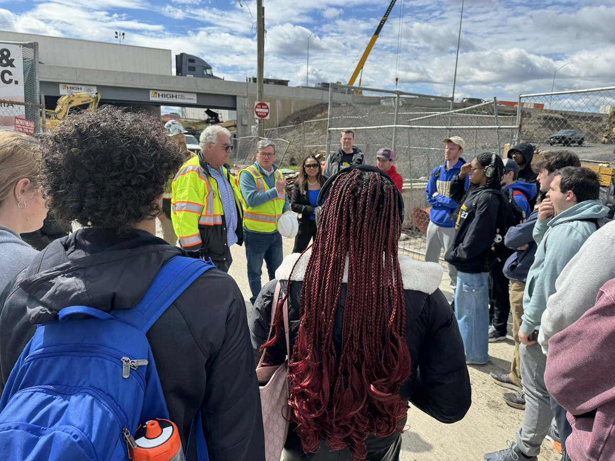 Widener engineering students along with admitted high schoolers were able to get a behind the scenes look at the construction site at I -95! Thank you to Robert Buckley, Senator Jimmy Dillon and Secretary of Transportation Mike Carroll for putting together this tour!#construction