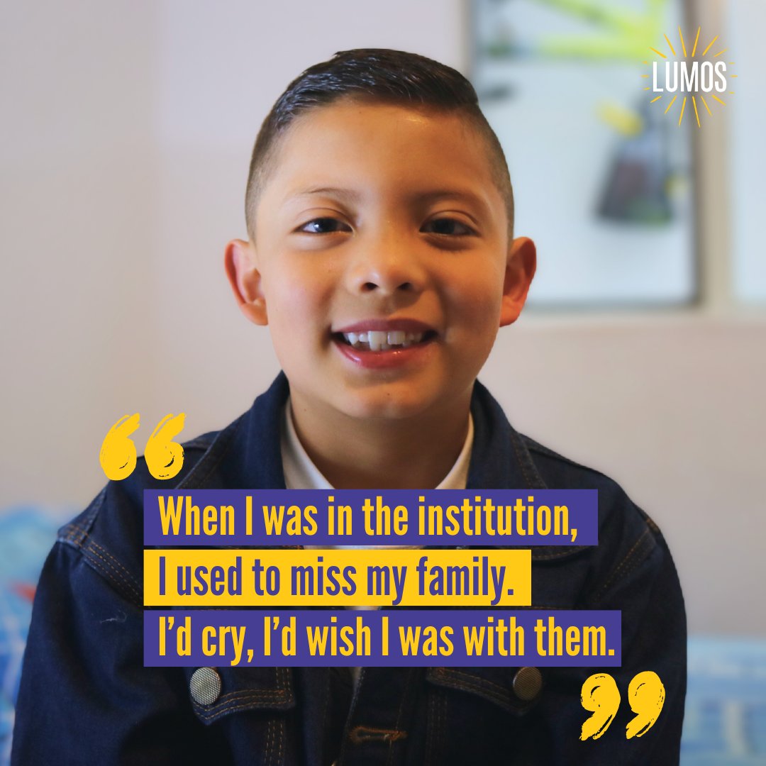 Nothing compares to the love of a family. Lumos, with the help of partners such as the Michin Foundation, is helping to reunite families like Camilo’s. Providing families with ongoing support to give children the love they need and deserve.