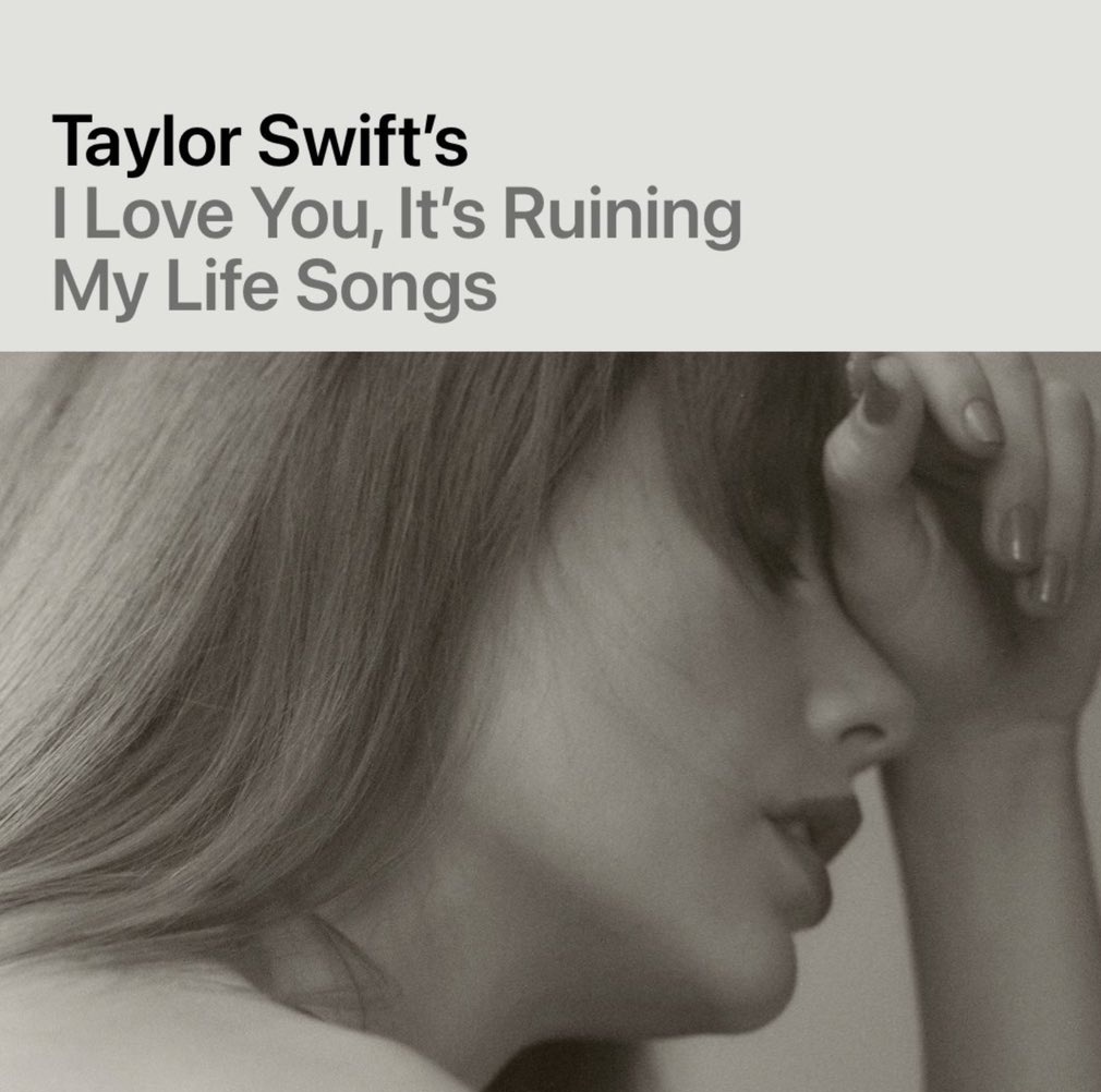 TayUpdatesARG's tweet photo. 💬 | Taylor sobre la playlist "I Love You, It’s Ruining My Life": 

"Está playlist es sobre estar tan atrapado/a en una idealización, que  ignoras las señales de alerta, lo que posiblemente resulte en negación y tal vez en un poco de ilusión." https://t.co/5k3C3mZXgq