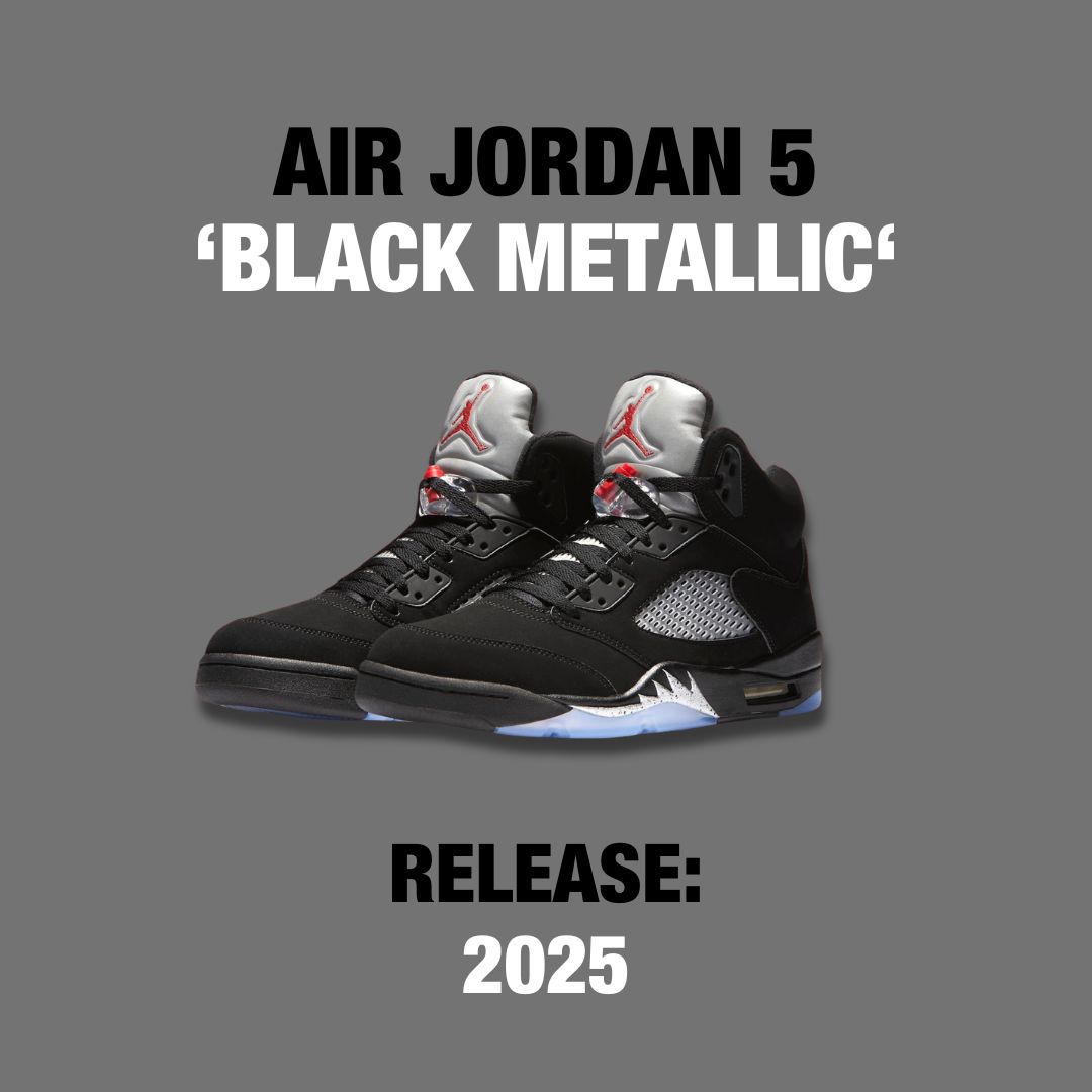 sneakercrush's tweet photo. The ‘Black Metallic’ Jordan 5 OG return 2025 for the 35th anniversary of the Jordan 5

Hit the Link in Bio to Unlock the secrets to copping the hottest sneakers with our FREE guide https://t.co/9OTlCLbTNq