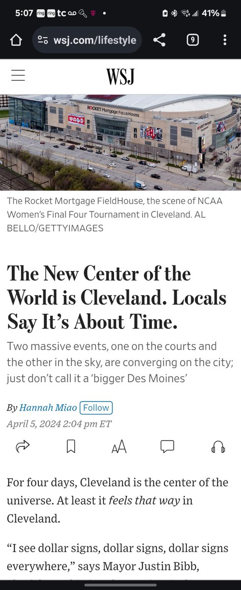 Will never forget when a high-ranking someone asked me at a conference if I moved to Cleveland "willingly." 

Cleveland is a hidden gem. We're wonderful people.

Welcome to our city, whether you say nice things about us or not. #NCAAMarchMadness #SolarEclipse2024