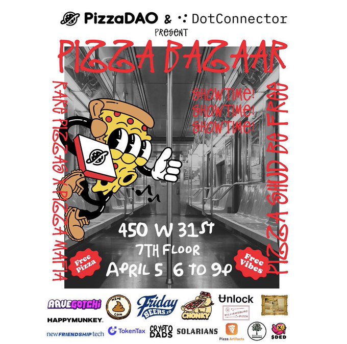 Live painting denim jackets at Pizza Bazaar with @Pizza_DAO tonight, come hang out! Event details on<a href="/tag/moonrunners"class="tags"><span>#moonrunners</span></a><a href="/tag/pawsup"class="tags"><span>#pawsup</span></a>