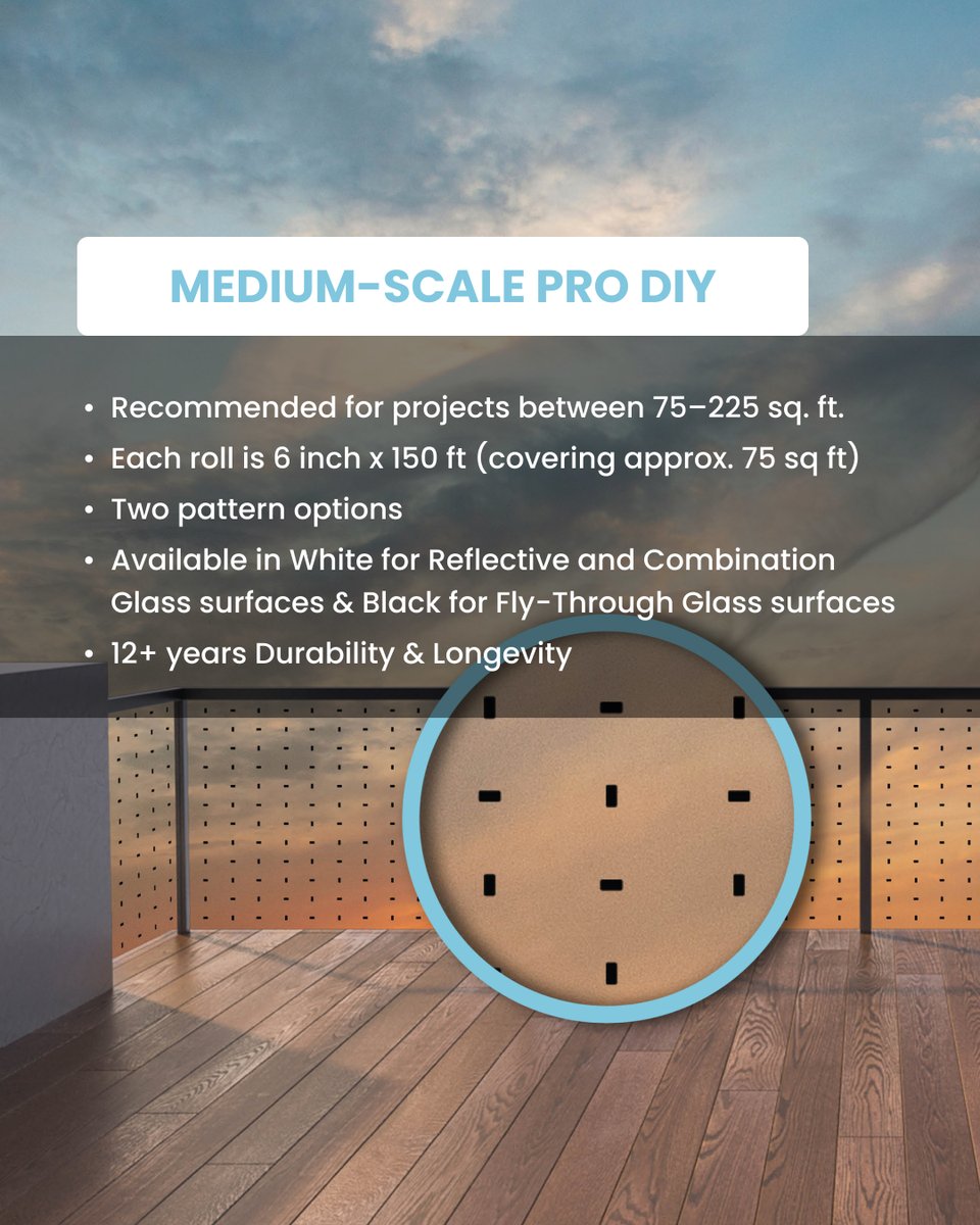 FeatherFriendly's tweet photo. With multiple options to choose from, it can be difficult to decide which deterrent markers are best for you. Scroll to learn more about the differences and benefits of some of our solutions.🐦

#glasscollision #featherfriendly #birdwatching #birdsafeglass #migration #spring https://t.co/ym8fXoTZpf