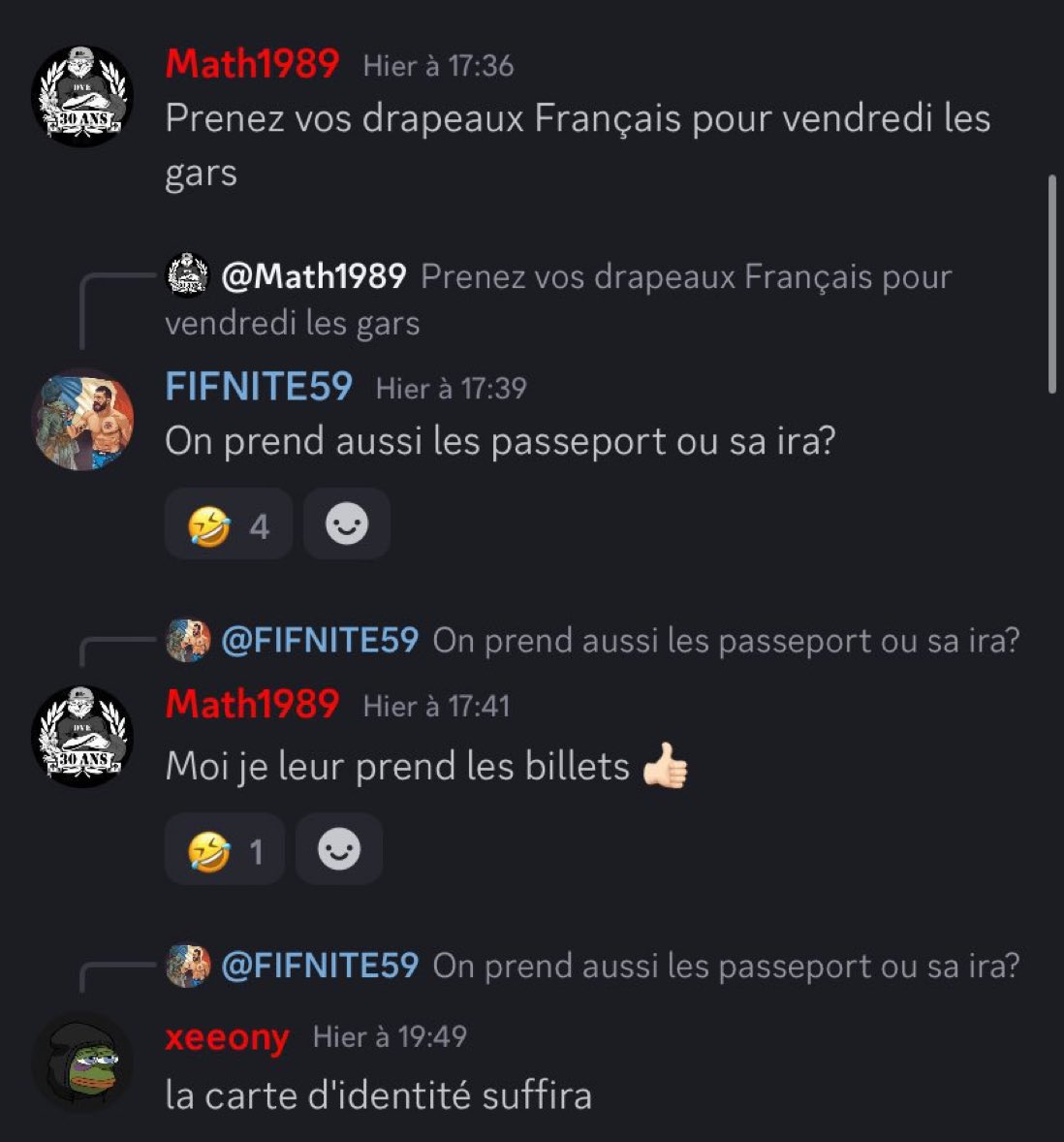 🚨Un serveur Discord composé de supporters Lillois a fuité sur Twitter !

On vous laisse lire ce qu’ils disent, c’est littéralement À VOMIR ! 🤮

Combien de temps <a href="/LFPfr/">Ligue de Football Professionnel</a> allez-vous laisser ce genre d’agissement impunis ??? 

Et pour tous ceux qui disaient qu’on était parano pour