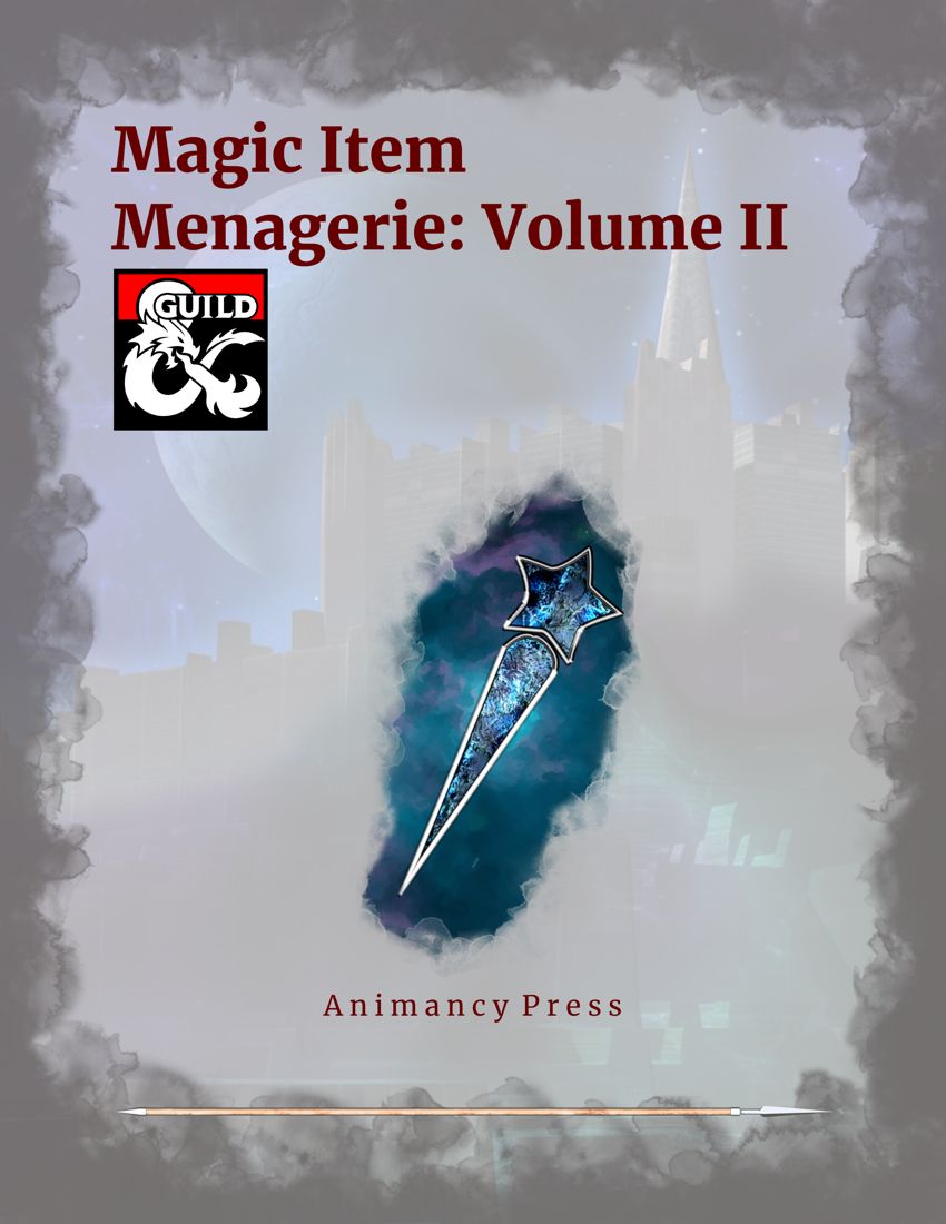 AnimancyPress's tweet photo. $1 Flash Sale! MAGIC ITEM MENAGERIE: VOL II for #dnd5e #ttrpg #Sale
https://t.co/jRgQ174ute https://t.co/0LICLBSrUj