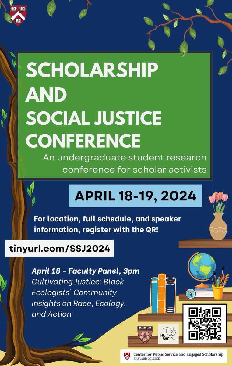 We look forward to the Scholarship and Social Justice Conference, April 18-19! Our keynote speaker is <a href="/professor_luna/">Marcos Luna</a> and our faculty panelists <a href="/JTRoane/">J.T. Roane</a>, <a href="/RogueChieftan/">jayson m porter</a>, <a href="/TheBlackEcoFem/">My Ancestors’ baby hairs (a la Teona Williams)</a>, and <a href="/EcoGreenQueen/">Fushcia Hoover, PhD</a> will discuss Black ecologies and environmental justice.